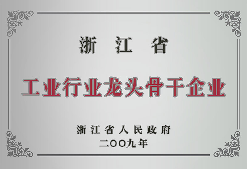 浙江省工业行业龙头骨干企业