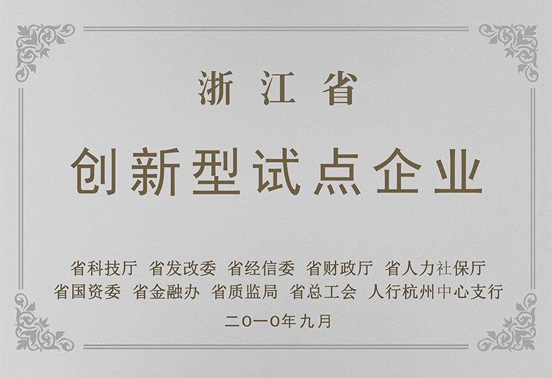 浙江省创新型试点企业