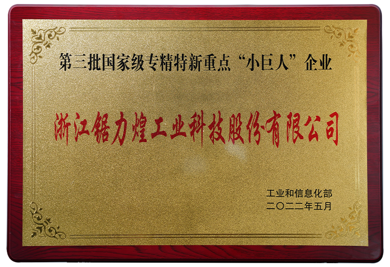 第三批国家级专精特新重点“小巨人”企业